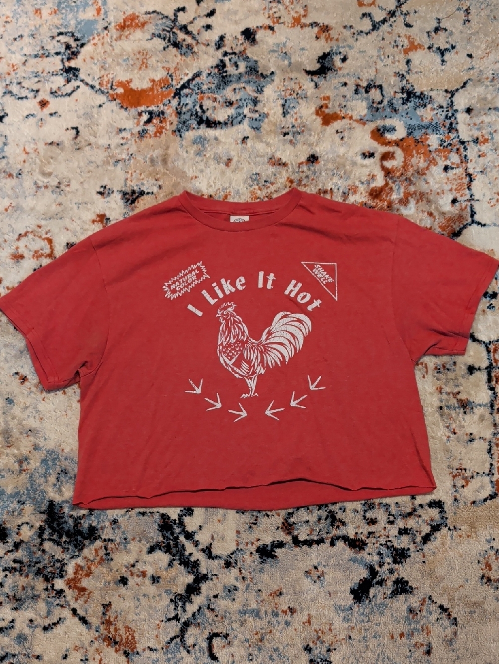 Delta Red Crewneck Tee with Vintage Pro Weight Tag